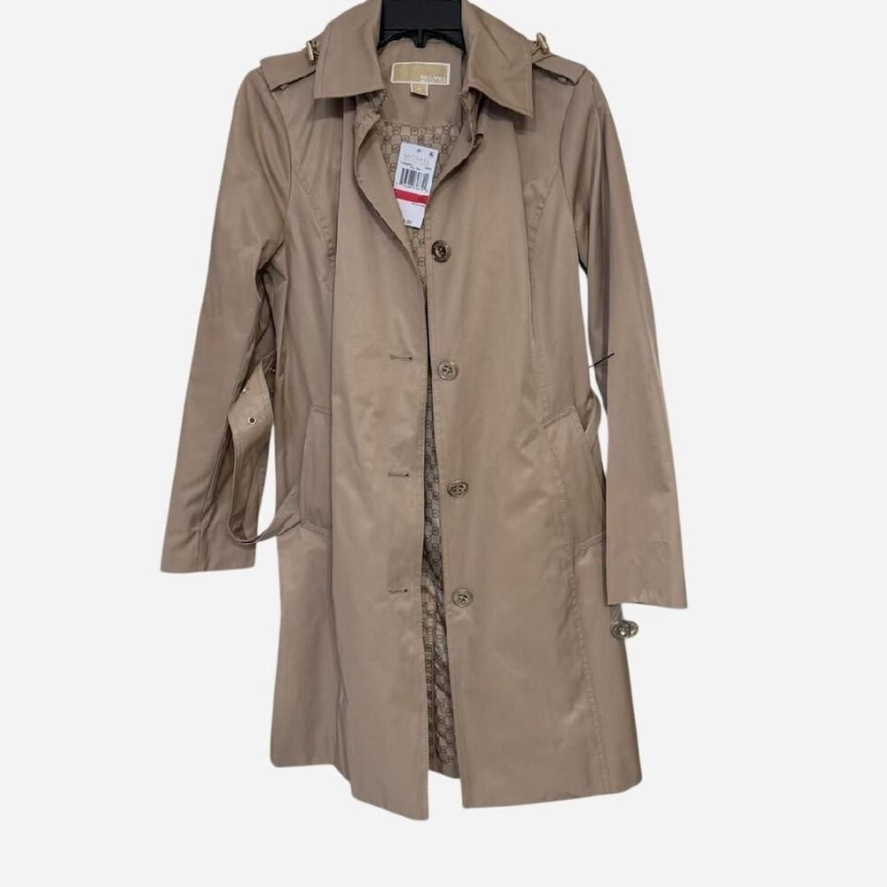 Michael-kors Women's Tan and Cream Coat